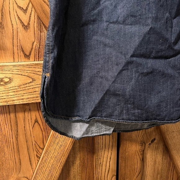 LIFE in progress chambray short sleeve top M - Picture 6 of 7
